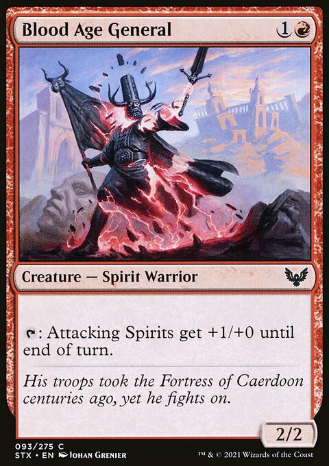 Blood Age General, Strixhaven: School of Mages #93, Magic: The Gathering card