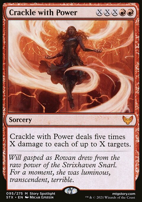 Crackle with Power, Strixhaven: School of Mages #95, Magic: The Gathering card