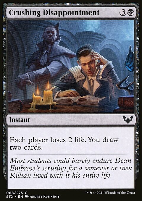 Crushing Disappointment, Strixhaven: School of Mages #68, Magic: The Gathering card