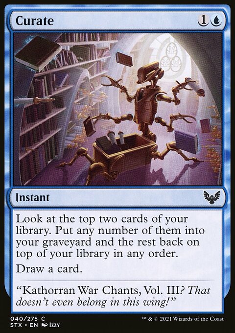 Curate, Strixhaven: School of Mages #40, Magic: The Gathering card