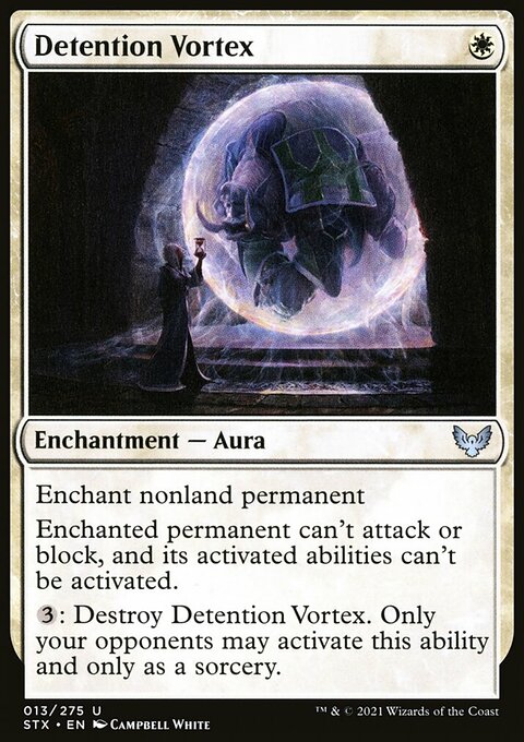 Detention Vortex, Strixhaven: School of Mages #13, Magic: The Gathering card