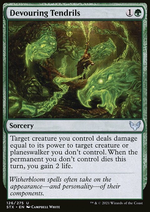 Devouring Tendrils, Strixhaven: School of Mages #126, Magic: The Gathering card