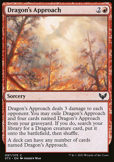 Dragon's Approach, Strixhaven: School of Mages #97, Magic: The Gathering card
