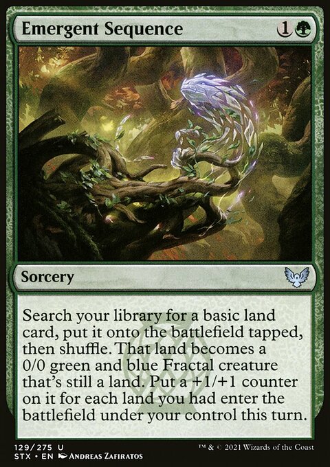 Emergent Sequence, Strixhaven: School of Mages #129, Magic: The Gathering card