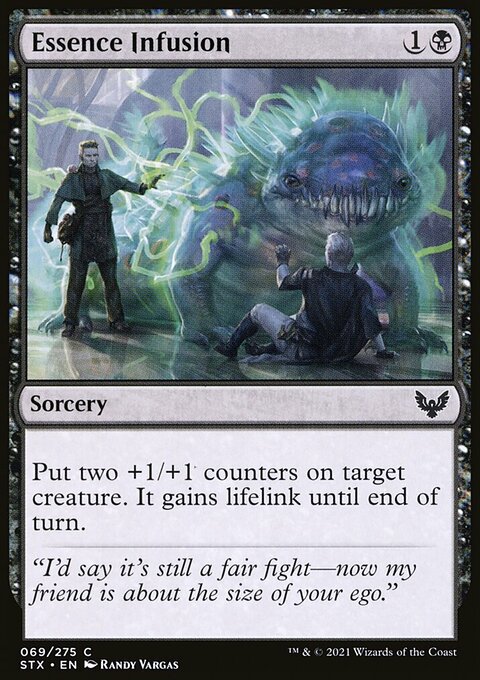 Essence Infusion, Strixhaven: School of Mages #69, Magic: The Gathering card