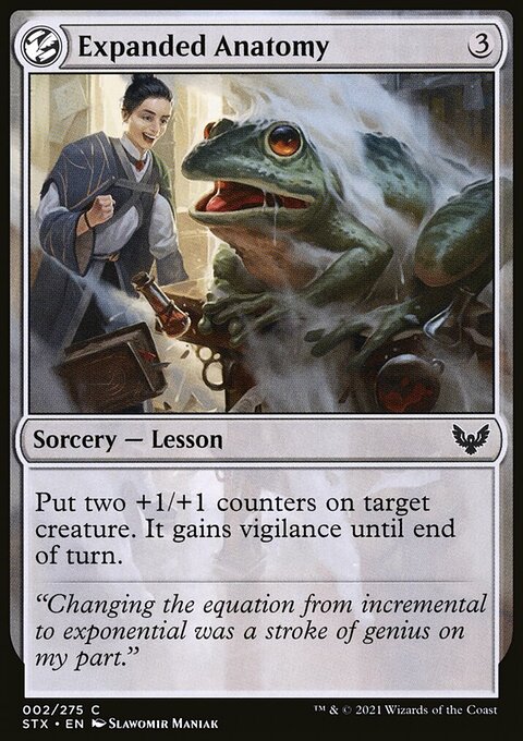 Expanded Anatomy, Strixhaven: School of Mages #2, Magic: The Gathering card