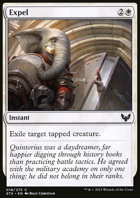 Expel, Strixhaven: School of Mages #18, Magic: The Gathering card