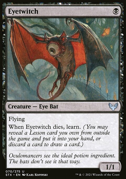 Eyetwitch, Strixhaven: School of Mages #70, Magic: The Gathering card