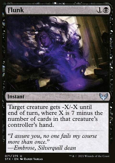 Flunk, Strixhaven: School of Mages #71, Magic: The Gathering card
