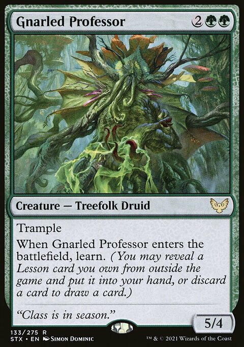 Gnarled Professor, Strixhaven: School of Mages #133, Magic: The Gathering card