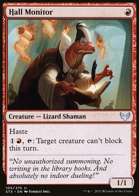 Hall Monitor, Strixhaven: School of Mages #105, Magic: The Gathering card