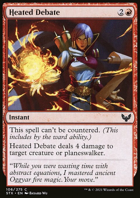 Heated Debate, Strixhaven: School of Mages #106, Magic: The Gathering card
