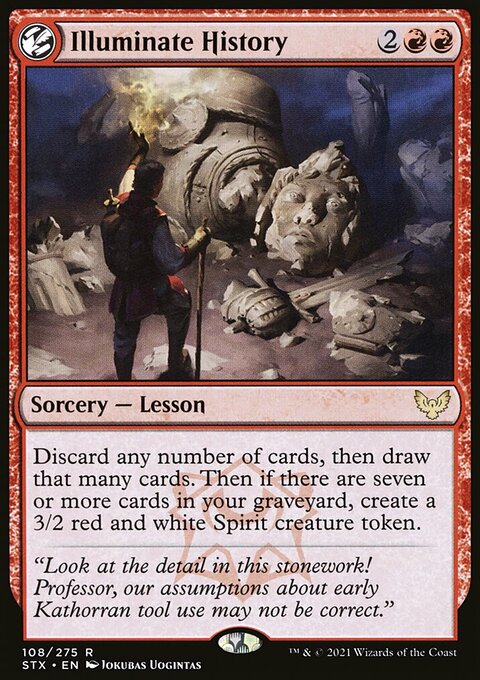 Illuminate History, Strixhaven: School of Mages #108, Magic: The Gathering card