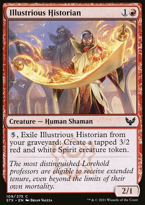 Illustrious Historian, Strixhaven: School of Mages #109, Magic: The Gathering card