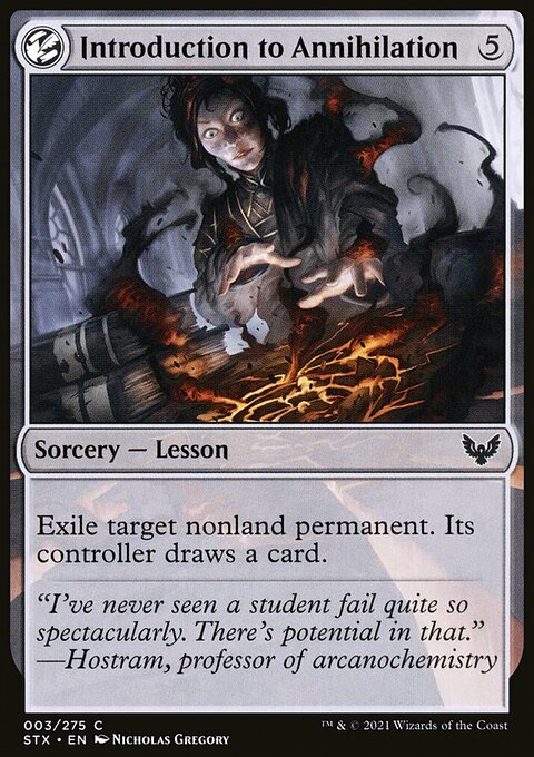 Introduction to Annihilation, Strixhaven: School of Mages #3, Magic: The Gathering card