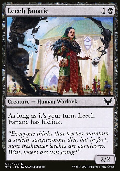 Leech Fanatic, Strixhaven: School of Mages #75, Magic: The Gathering card