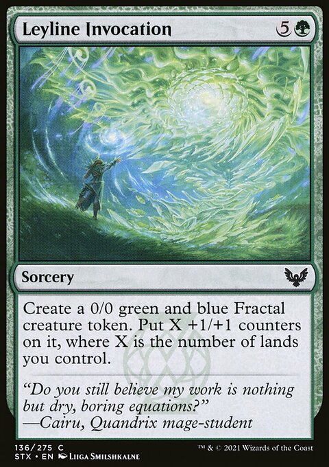 Leyline Invocation, Strixhaven: School of Mages #136, Magic: The Gathering card