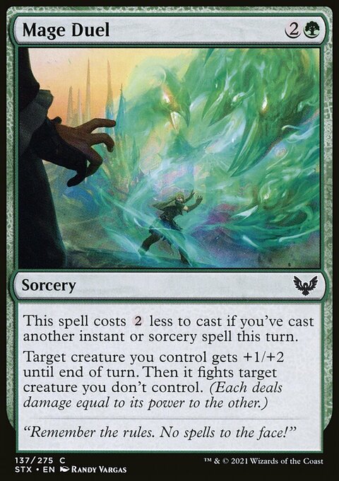 Mage Duel, Strixhaven: School of Mages #137, Magic: The Gathering card