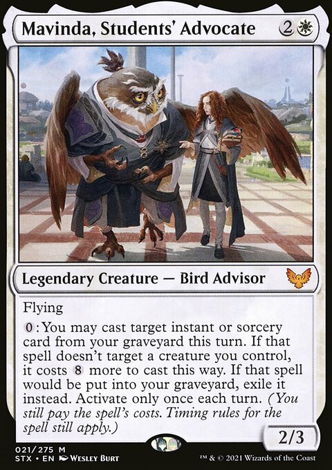 Mavinda, Students' Advocate, Strixhaven: School of Mages #21, Magic: The Gathering card