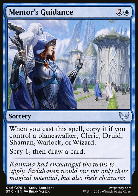 Mentor's Guidance, Strixhaven: School of Mages #46, Magic: The Gathering card
