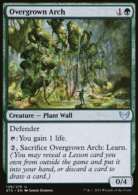 Overgrown Arch, Strixhaven: School of Mages #139, Magic: The Gathering card