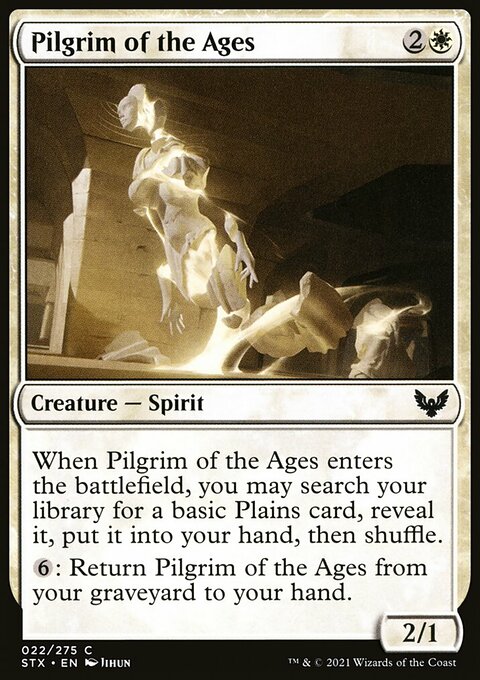 Pilgrim of the Ages, Strixhaven: School of Mages #22, Magic: The Gathering card
