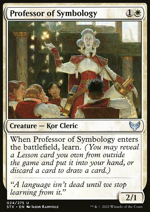 Professor of Symbology, Strixhaven: School of Mages #24, Magic: The Gathering card