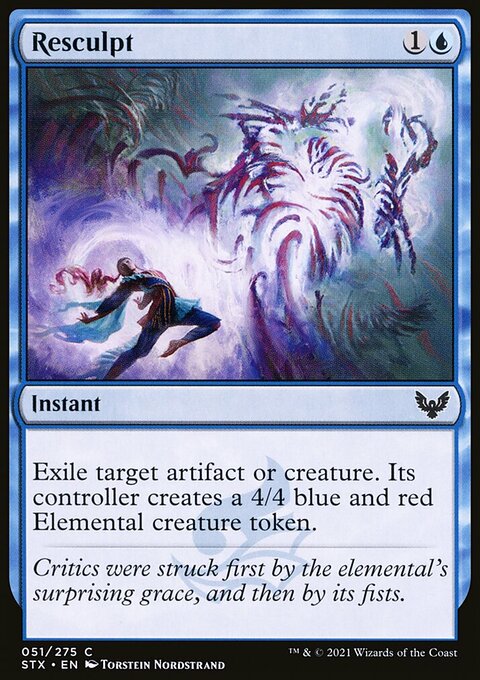 Resculpt, Strixhaven: School of Mages #51, Magic: The Gathering card