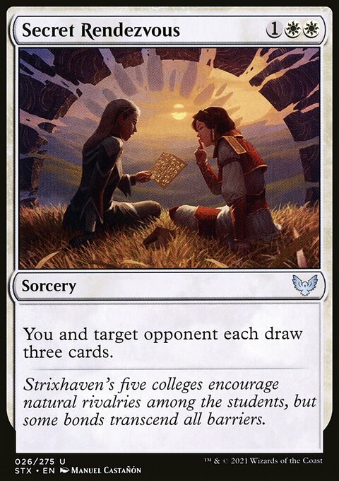Secret Rendezvous, Strixhaven: School of Mages #26, Magic: The Gathering card