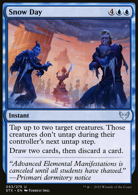 Snow Day, Strixhaven: School of Mages #53, Magic: The Gathering card