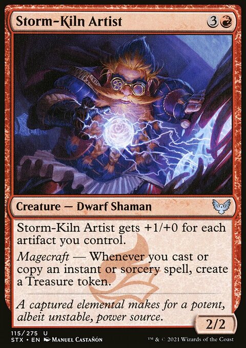 Storm-Kiln Artist, Strixhaven: School of Mages #115, Magic: The Gathering card