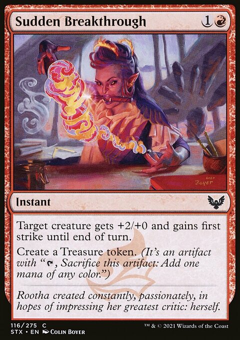 Sudden Breakthrough, Strixhaven: School of Mages #116, Magic: The Gathering card