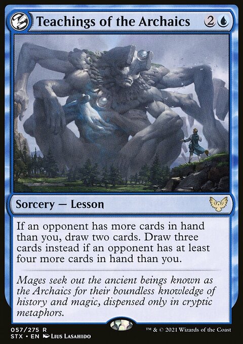 Teachings of the Archaics, Strixhaven: School of Mages #57, Magic: The Gathering card