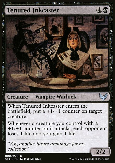 Tenured Inkcaster, Strixhaven: School of Mages #88, Magic: The Gathering card