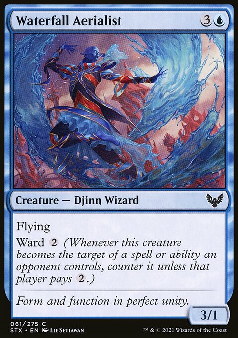 Waterfall Aerialist, Strixhaven: School of Mages #61, Magic: The Gathering card