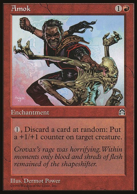 Amok, Stronghold #76, Magic: The Gathering card