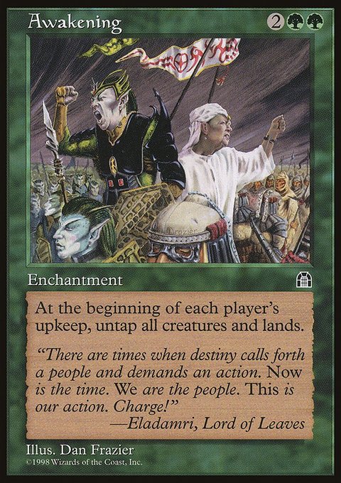 Awakening, Stronghold #101, Magic: The Gathering card