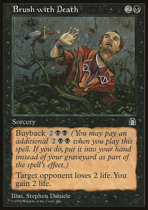 Brush with Death, Stronghold #52, Magic: The Gathering card