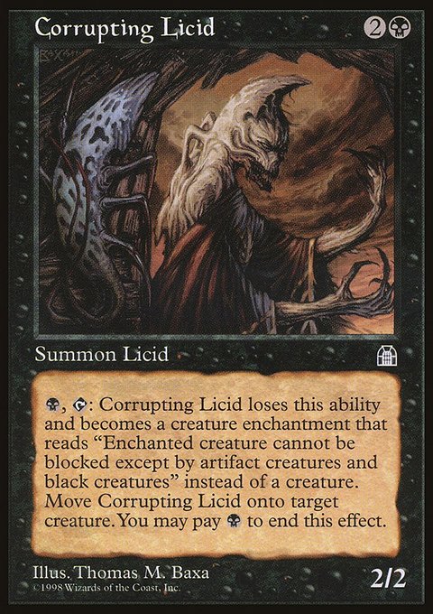 Corrupting Licid, Stronghold #54, Magic: The Gathering card