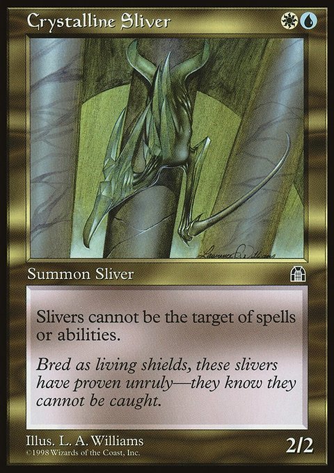 Crystalline Sliver, Stronghold #127, Magic: The Gathering card