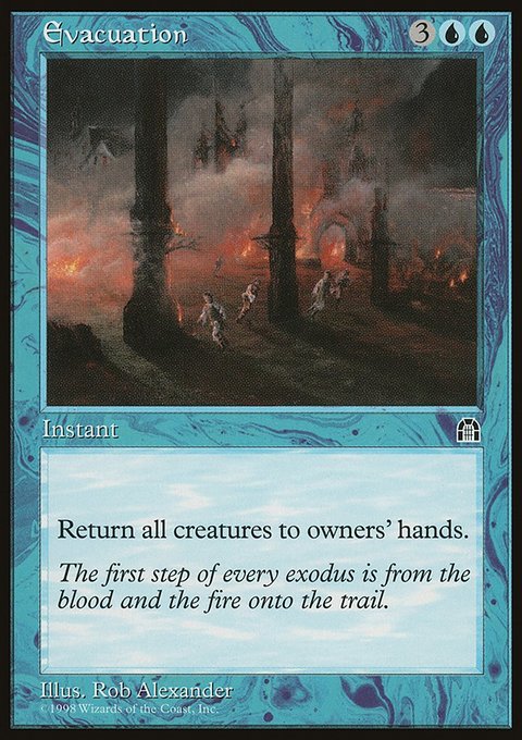 Evacuation, Stronghold #30, Magic: The Gathering card