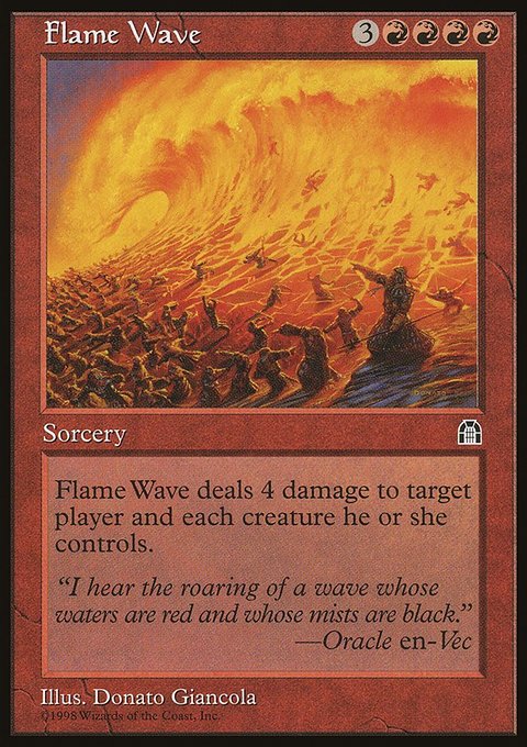 Flame Wave, Stronghold #81, Magic: The Gathering card
