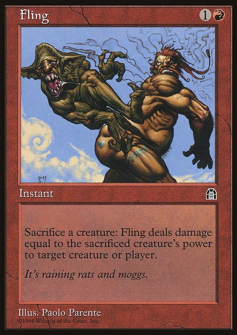 Fling, Stronghold #82, Magic: The Gathering card