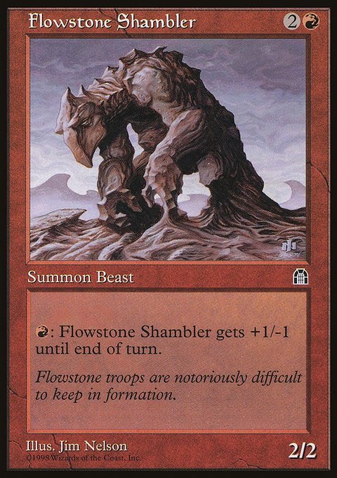 Flowstone Shambler, Stronghold #86, Magic: The Gathering card