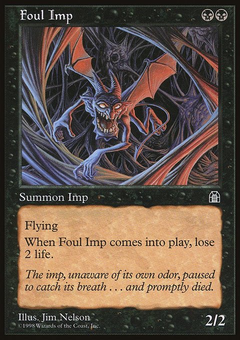 Foul Imp, Stronghold #59, Magic: The Gathering card
