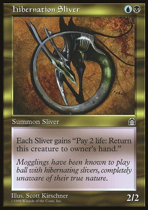 Hibernation Sliver, Stronghold #128, Magic: The Gathering card