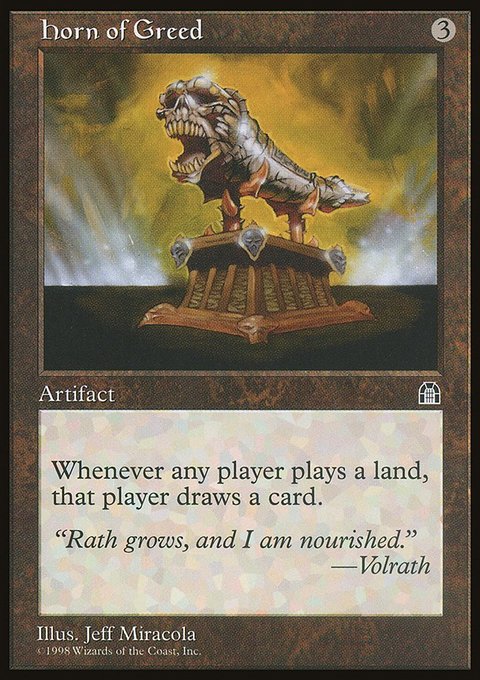 Horn of Greed, Stronghold #135, Magic: The Gathering card