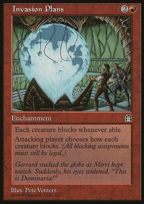 Invasion Plans, Stronghold #89, Magic: The Gathering card