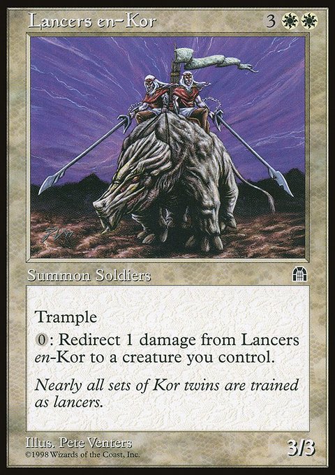 Lancers en-Kor, Stronghold #8, Magic: The Gathering card