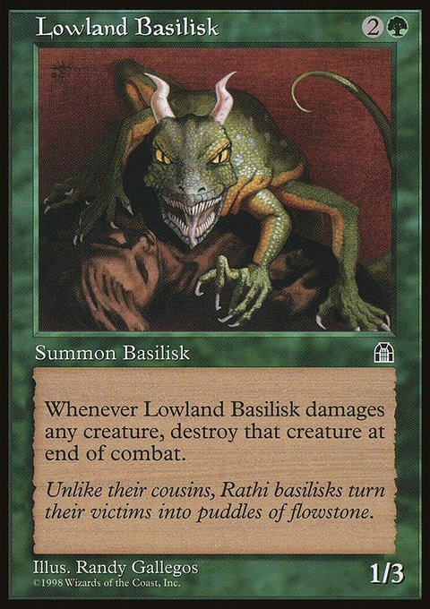Lowland Basilisk, Stronghold #109, Magic: The Gathering card